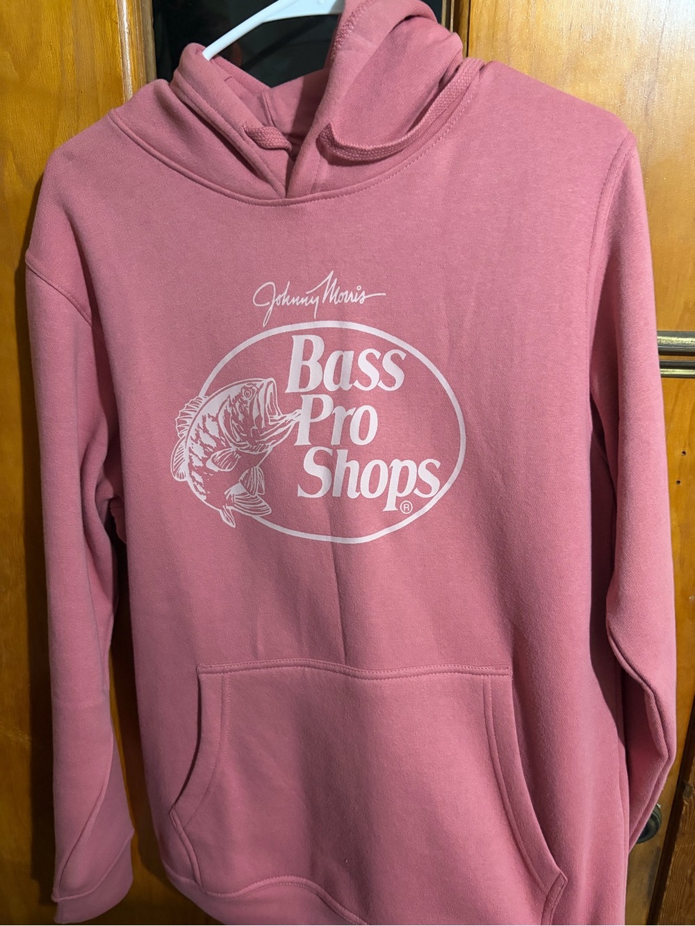 Bass Pro Shops Johnny Morris Pink Hoodie